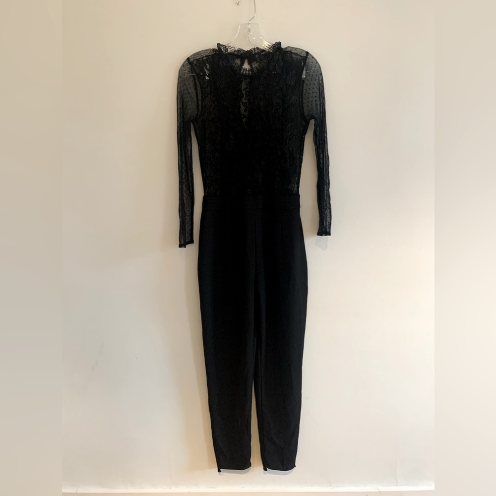 zara jumpsuit size S, see through top